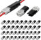 40 Pezzi Connettore Presa di Corrente Automatica, Connettore a Giunzione Rapida a 2 pin Connettore Cavo 18-22 AWG Impermeabile per Auto Camion Kayak Barca