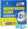 Bastion Washing Machine Cleaner Tablets 24 pack Powerful Descaler -Deep Cleaning for HE Front Loader & Top Load Washer Septic Safe Eco-Friendly Deodorizer Clean Drum & Laundry Tub Seal- Year's Supply