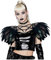 keland Halloween Gothic Feder Pailletten Epauletten Shrug Schulterstück Victorian Feder Umhang Stola (Schwarz)