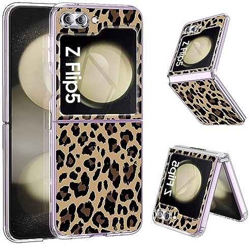 𝙨𝙦𝙜𝙮𝙡𝙜𝙡 Kompatibel Mit Samsung Galaxy Z Flip 5 5G Hülle Silikon Dünn Klar Case Slim TPU Flexible Cover Case Galaxy Z Flip 5 Handyhülle Cranio Schutzhülle für Samsung Z Flip 5 (Braun)