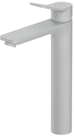AM.PM X-Joy - Waschtischarmatur mit Einhebelmischer (hoch), SoftMotion Keramikkartusche, Neoperl Aerator, kratzfest, leicht zu reinigen, langlebig, 5 Jahre Garantie, Auslaufhöhe 231mm, Weiss matt