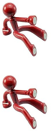 Kreative Wand Klettern Bösewicht Magnet Schlüssel hängen (rot, 2 Stück)