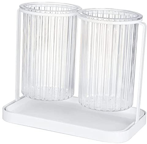 HEMOTON Essstäbchenkäfig Mit Fässern Essstäbchen, Die Topf Abtropfen Lassen Essstäbchenhalter Aus Glas Besteckkasten Besteckhalter Utensilien-trockengestell Zähler Klein Schmiedeeisen