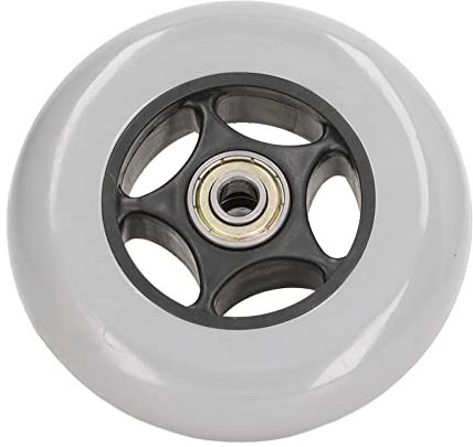 Rollstuhlrad, 4 Zoll, Solides Graues Lenkrollenrad, Gummi-Lenkrollen-Ersatzteile Für Rollstühle, Rollatoren, Gehhilfen