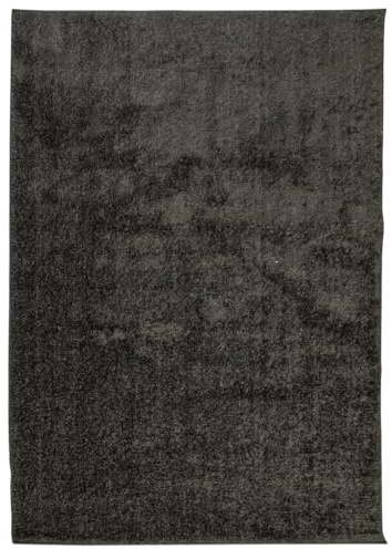 vidaXL Teppich ISTAN Hochflor Glänzend Anthrazit 140x200 cm