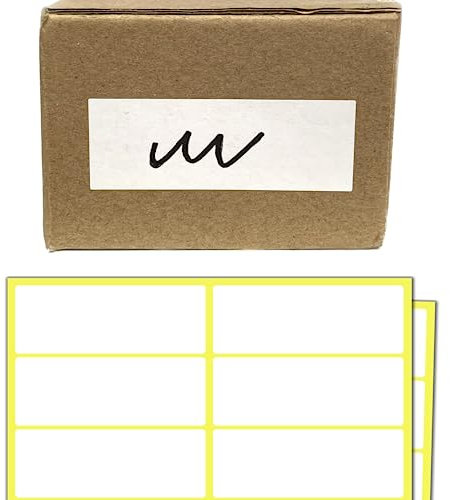 800 Stück - Etiketten Selbstklebend Weiß, Aufkleber Klebeetiketten zum Beschriften - 70 x 25 mm