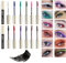 Mascara Colorato, 12 Colori Mascara Colorati per Ciglia, Mascaras Verde Blu Viola Impermeabile Lunga Durata a Prova di Sbavature, per Ciglia in Fibra 3D Voluminoso Trucco Ciglia