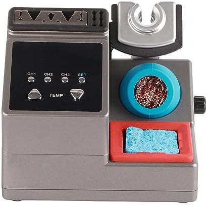 FLEXMAN Lötstation Set, 120 W Digitalanzeige, Einstellbare Temperatur, Lötstation mit Lötkolbengriff, Schwammstück, Halterung, Lötkolben