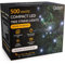 CHRISTOW Christmas Tree Lights, Compact White LED Fairy String Lights with Timer, 8 Light Modes, Indoor & Outdoor, Mains Operated, Green Cable (500 LED / 12.47m Lit Length for 5ft Xmas Tree)