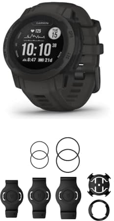 Garmin Instinct 2 Solar Tactical – Rugged GPS Smartwatch with Infinite Battery Life in Smartwatch Mode & QuickFit Band