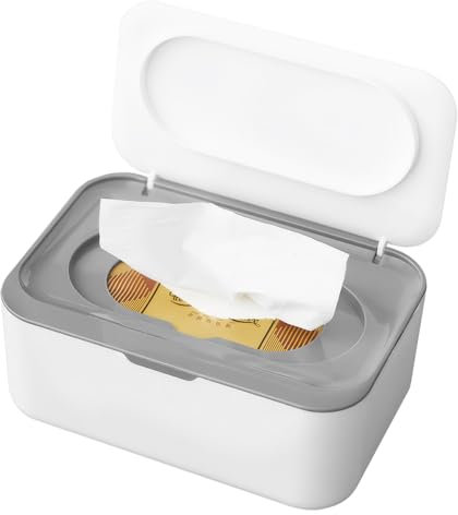 LiangYuanZen 3 types de couleurs, 19 × 13 × 7,5 cm. Boîte de rangement pratique LiangYuanZen pour cuisine, salle de bain et bureau, pour lingettes humides et papier hygiénique (le gris)