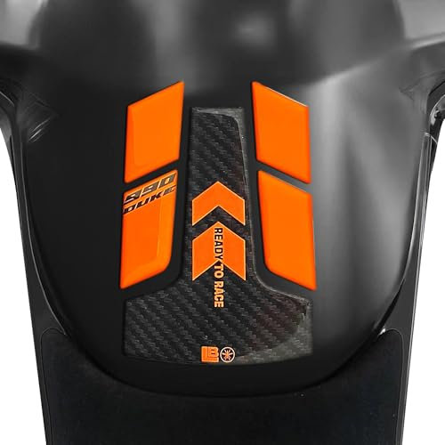 labelbike - Adesivo Paraserbatoio 3D Protezione moto compatibile con KTM 990 Duke 2024-2025 Arancione