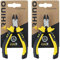 RHINO - Mini pince coupante diagonale, mini pince coupante de côté 110 mm universelle - Fabriqué en Acier haute qualité - Longueur 110 mm - Garantie à vie - Plusieurs tailles disponibles (Lot de 2)