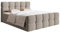 Selsey Bett Boxspringbett Doppelbett 160 x 200 cm Mit 2 Bettkasten Topper Matratzentopper Bonell Matratze Härtegrad H2 H3 Boucle Gewebe Reißfest Graubeige Cloudy