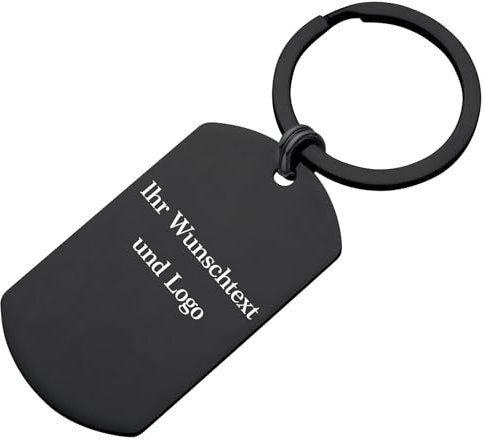 Gravurmaster Personalisierter Schlüsselanhänger mit Gravur,Individueller Segenstext,Namen,Daten,Sinnvolle Geschenk für Paare,Freundschaft,Familie,Hochwertiges Custom Keychain,Schwarz