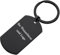 Personalisierter Schlüsselanhänger Personalisiert,Schlüsselanhänger mit Gravur aus Edelstahl - Oval Anhänger Personalisierte Geschenke Ideal Partner Geschenke (Schwarz)
