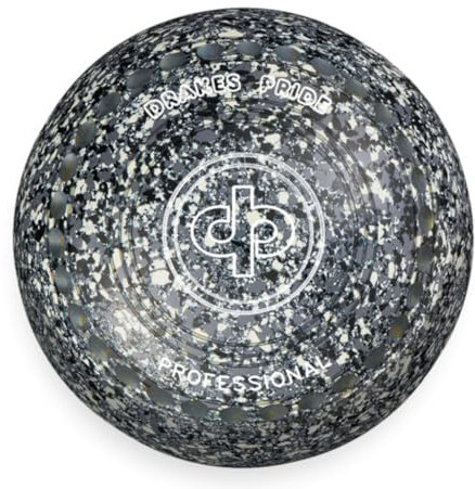 Drakes Pride Professional Bowls - Grey/White/Black, Gripped, Size 3, Heavy