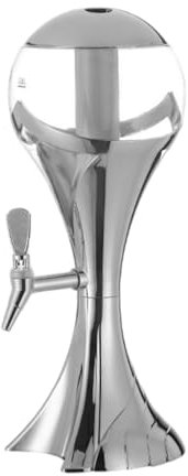 Gralara Dispensador de Cerveza 3L Ideal para Reuniones y Celebraciones, plata, Individual
