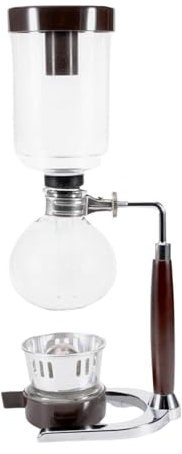 MagiDeal Siphon -Kaffeemaschine, Glas leicht, Kaffeebrauer klarer Vakuum -Siphon -Topf für Café Home Coffee Lovers Geschenk, 360 Ml