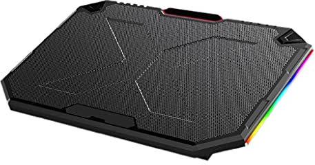 Notebook Radiator Cools Down Fiercely 2x USB Ports Dustproof RGB Colored Light Effect Laptop Cooling Bracket Holder