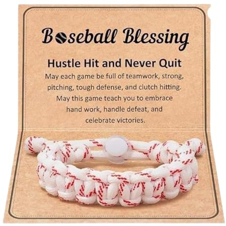 Youding Handgemachte Armbänder Baseball Schmuck