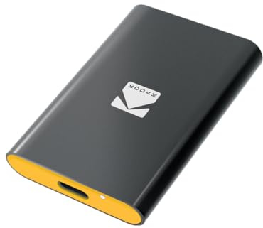 Kodak - SSD Externe Portable X210S - Aluminium - USB 3.2 Gen2x2 - Compatible PC Mac PS5 Xbox - 2TB - Léger - Câble USB-C Inclus - pour Gaming et Travail