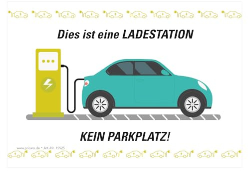 PRICARO Scheisse geparkt Flyer Elektroauto-Ladestation, A6, 50 Stück