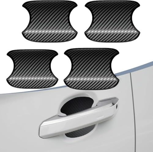 NEUHOO Autotürgriffschutz für Ford Ranger Wildtrak T9 Raptor 2023-2025 2026, 3D Carbon Kratzschutz Abdeckung Türgriff Schutz Aufkleber (4 Stück)