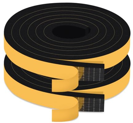 TriXcelent Extra Wide Draft Excluder Tape 20mm x 10mm, Strong Adhesive