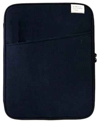 mophrati Pochette pour tablette sac pochette pour ordinateur portable antichoc sac à main pour ordinateur souple Style Simple organisateur de stockage pour portable bureau, Bleu foncé 11 pouces