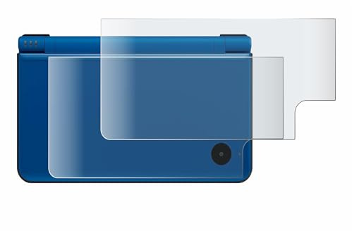 BROTECT Full-Cover Schutzfolie Matt für Nintendo DSi XL (Gehäuse) (2 Stück) - Full-Screen Displayschutz-Folie, 3D Curved, Anti-Reflexion