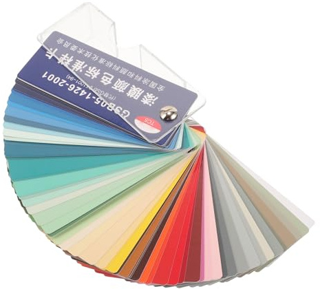 EXCEART Set di 83 Campioni Colori per Vernice e Pittura per Pavimenti, Cartella Colori in Carta e Plastica, Facile da Trasportare per Progetti Fai da Te e Applicazioni Professionali