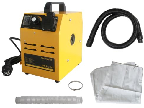 Späneabsauganlage staubsaugeranlage 1200w mit filtersack für späneabsaugung für Holz mit filter schlauch Staubsack Staubsammler Werkstatt Staubabscheider absauganlage absaugung entstaubungsanlage