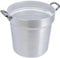 Ollas Agnelli Colador cilíndricos para Pan, de Aluminio, con 2 Asas en Acero Inoxidable, Plata, 32 cm