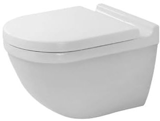 Cuvette Starck 3 Rimless - Blanc brillant, Abattant standard