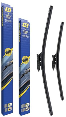 Goodyear Ultima Pack de 2 Escobillas Limpiaparabrisas, 45 y 53 mm, 18/21