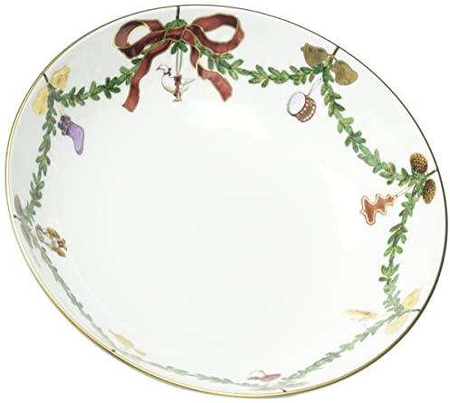 Royal Copenhagen Star Fluted/Xmas Coupelle sur Pied en Porcelaine Multicolore 18 cm