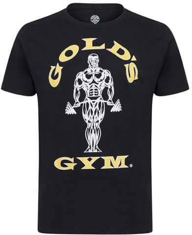 Gold's Gym 2016 Muscle Joe Fitness Short Sleeve T-Shirt Mens Training Sport Tee Black XXXL