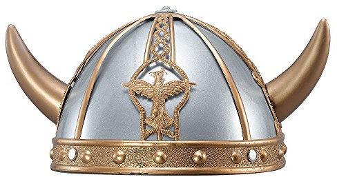 Bristol Novelty BH390 Viking Helmet, Boys, Multi-Colour, One Size