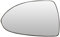 VAN WEZEL 3750835 Cristal de espejo retrovisor exterior asférico izquierda
