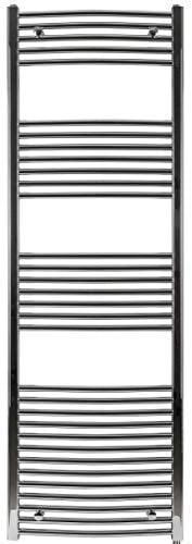 anapont Badheizkörper, Heizkörper, Chrom, gebogen, hochwertig, in verschiedenen Größen erhältlich, Handtuchhalter, Handtuchtrockner (1775h x 600b)