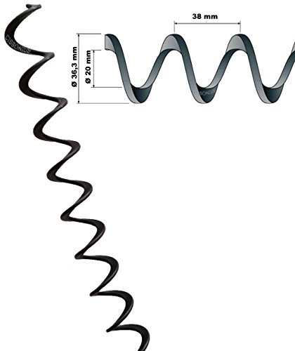 Convoyeur à vis - En spirale - Diamètre : 36,3 mm / 20 mm