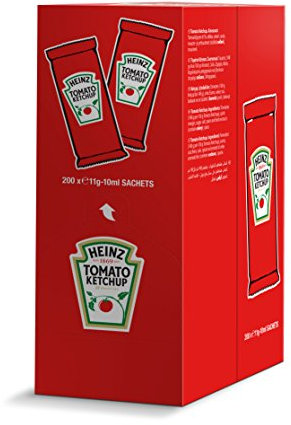 Heinz salsa ketchup monodosis 10 ml caja 200 unidades