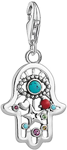 Thomas Sabo Damen Charm-Anhänger Fatimas Hand Charm Club 925 Sterling Silber 1464-333-7