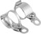 Blinker Halterung Klammern Gabel Ohr, Fydun 2 Stück Blinkerhalter Montagehalterung Drehen Licht Halterung Fit für 30-45mm Vor Gabel Roller (Silber)