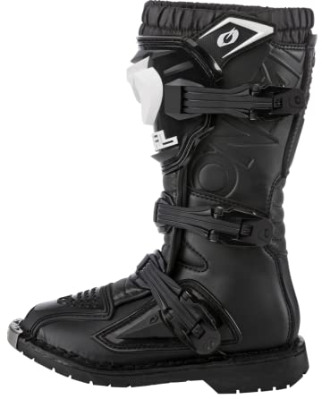 O'NEAL | Stivali Motocross | Bambini | Enduro Motorcycle | Comfort grazie al manicotto Air-Mesh, quattro fibbie, materiale sintetico di alta qualità | Stivali Rider Pro Youth | Nero | Taglia 2/34