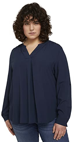 TOM TAILOR Damen Plussize Basic Tunica Bluse