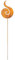 Rost Gartenstecker Flamme 66 cm