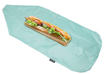 NERTHUS FIH 878 Bolsa para Bocadillo Reutilizable Ajustable Turquesa, ecológica, Adaptable, facil de Limpiar y Apta para Lavadora