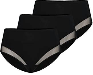 Teyli 3er Pack Slip Damen Baumwolle zum Kaschieren von Unvollkommenheiten - Bikinis & Taillenslips für Damen - Slips Baumwolle